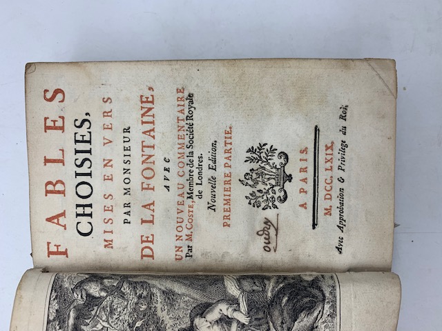 Fables choisies mises en vers...avec un nouveau commentaire par M. Coste. Premier partie (-seconde partie)
